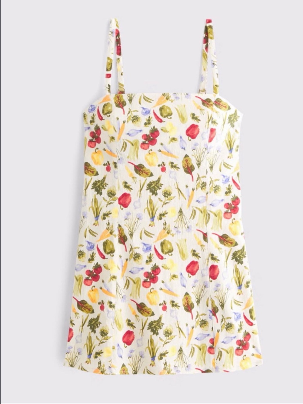 Abercrombie & Fitch White Floral Spaghetti Strap Mini Dress